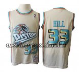 Canotte NBA Pistons Grant Hill Retro Crema