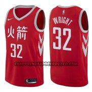 Canotte NBA Rockets Brandan Wright Ciudad 2017-18 Rosso