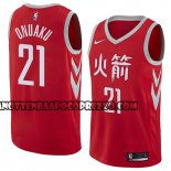 Canotte NBA Rockets Chinanu Onuaku Ciudad 2018 Rosso
