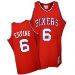 Canotte NBA Throwback 76ers Erving Rosso