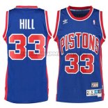 Canotte NBA Throwback Pistons Hill Blu