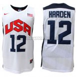 Canotte NBA USA 2012 Harden Bianco
