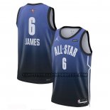 Canotte All Star 2023 Los Angeles Lakers LeBron James NO 6 Blu