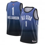 Canotte All Star 2023 New Orleans Pelicans Zion Williamson NO 1 Blu