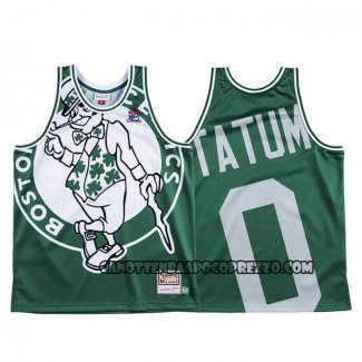 Canotte Boston Celtics Jayson Tatum Mitchell & Ness Big Face Verde