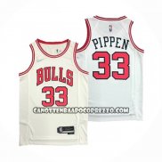 Canotte Chicago Bulls Scottie Pippen NO 33 Association 2021 Bianco