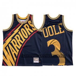 Canotte Golden State Warriors Jordan Poole Mitchell & Ness Big Face Blu