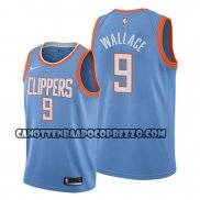Canotte Los Angeles Clippers Tyrone Wallace Citta Edition Blu