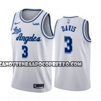 Canotte Los Angeles Lakers Anthony Davis Classic 2019-20 Bianco