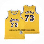 Canotte Los Angeles Lakers Dennis Rodman Mitchell & Ness 1998-99 Giallo