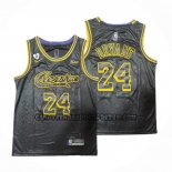 Canotte Los Angeles Lakers Kobe Bryant NO 24 Crenshaw Black Mamba Nero