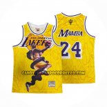 Canotte Los Angeles Lakers Kobe Bryant NO 24 Mamba Giallo