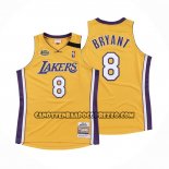 Canotte Los Angeles Lakers Kobe Bryant NO 8 Mitchell & Ness 1999-00 Giallo