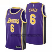 Canotte Los Angeles Lakers LeBron James NO 6 Statement 2020-21 Viola