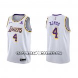 Canotte Los Angeles Lakers Rajon Rondo NO 4 Association 2021-22 Bianco