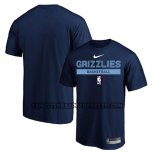 Canotte Manica Corta Memphis Grizzlies Practice Performance 2022-23 Blu2