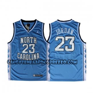 Canotte NCAA North Carolina Tar Heels Michael Jordan Blu