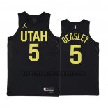 Canotte Utah Jazz Malik Beasley NO 5 Statement 2022-23 Nero