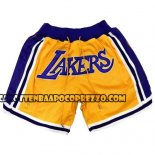 Pantaloncini Lakers Retro Giallo
