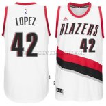Canotte NBA Blazers Lopez Bianco