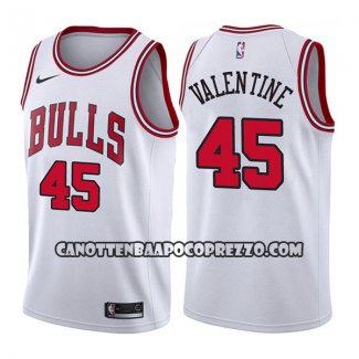 Canotte NBA Bulls Denzel Valentine Association 2017-18 Bianco