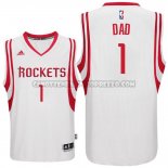 Canotte NBA Festa del papa Rockets Dad Bianco