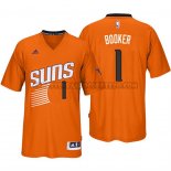 Canotte NBA Manica Corta Suns Booker Arancione