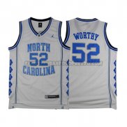 Canotte NBA NCAA Universidad de Carolina del Norte Worthy Bianco
