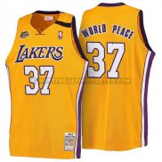 Canotte NBA Throwback 1999-00 Lakers World-Peace Giallo