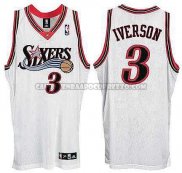 Canotte NBA Throwback 76ers Iverson Bianco