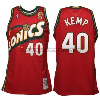 Canotte NBA Throwback Supersonics Kemp Rosso