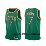 Canotte Boston Celtics Jaylen Brown Citta 2019-20 Verde