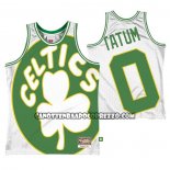 Canotte Boston Celtics Jayson Tatum Mitchell & Ness Big Face Bianco
