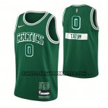 Canotte Boston Celtics Jayson Tatum NO 0 Citta 2021-22 Verde