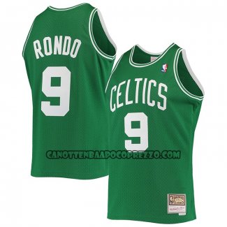 Canotte Boston Celtics Rajon Rondo NO 9 Hardwood Classics Verde