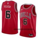 Canotte Chicago Bulls Cristiano Felicio Icon 2018 Rosso