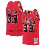 Canotte Chicago Bulls Scottie Pippen NO 33 1997-98 NBA Finals Mitchell & Ness Rosso