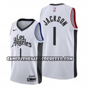 Canotte Los Angeles Clippers Reggie Jackson Classic 2019-20 Bianco