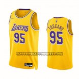 Canotte Los Angeles Lakers Juan Toscano-Anderson NO 95 75th Anniversary Icon 2021-22 Giallo
