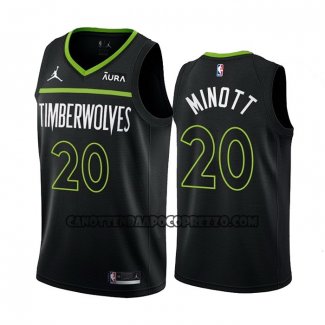 Canotte Minnesota Timberwolves Josh Minott NO 20 Statement 2022-23 Nero