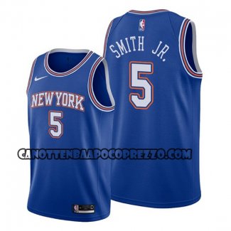 Canotte New York Knicks Dennis Smith Jr. Statement Blu