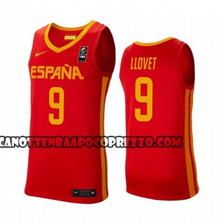 Canotte Spagna Nacho Llovet 2019 FIBA Baketball World Cup Rosso