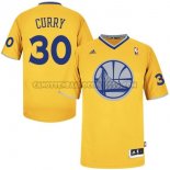 Canotte NBA Natale Warriors Curry 2013 Giallo