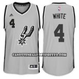 Canotte NBA Spurs Derrick White Alternate 2017-18 Grigio