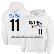 Felpa con Cappuccio Brooklyn Nets Kyrie Irving Citta 2022-23 Bianco