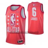 Canotte All Star 2022 Los Angeles Lakers LeBron James NO 6 Marrone.