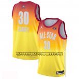 Canotte All Star 2023 Golden State Warriors Stephen Curry NO 30 Arancione