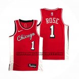 Canotte Chicago Bulls Derrick Rose NO 1 Citta 2021-22 Rosso