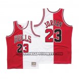 Canotte Chicago Bulls Michael Jordan NO 23 Split Bianco Rosso