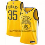 Canotte Golden State Warriors Kevin Durant NO 35 Earned Giallo